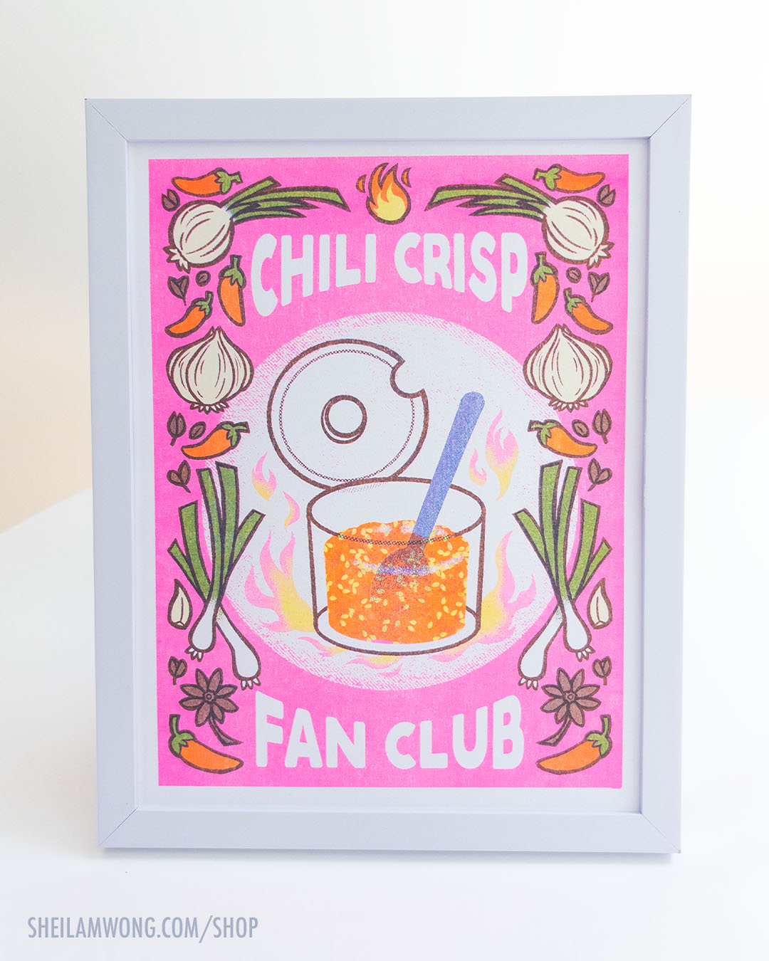 Chili Crisp Fan Club - Riso Print