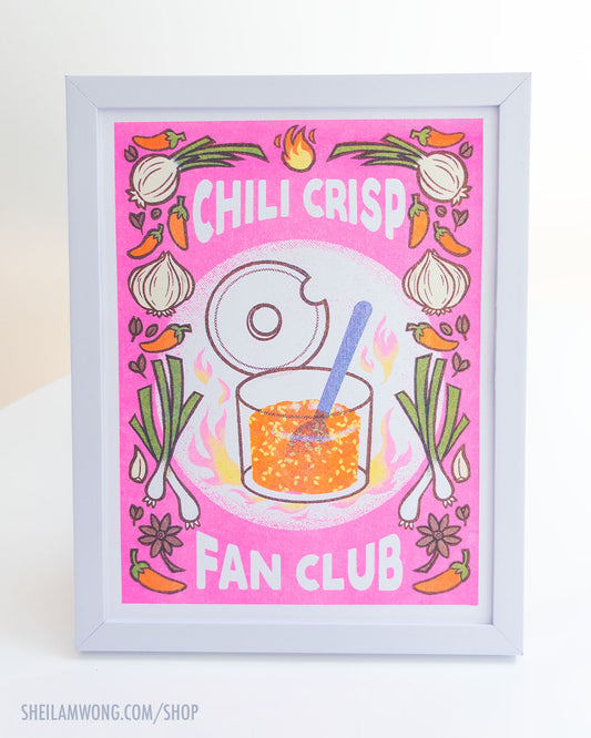 Chili Crisp Fan Club - Riso Print
