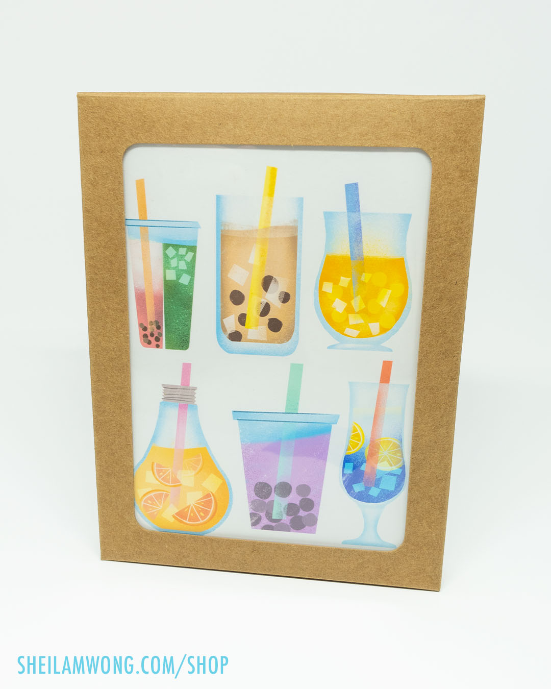 Let's Get Boba - Greeting Card