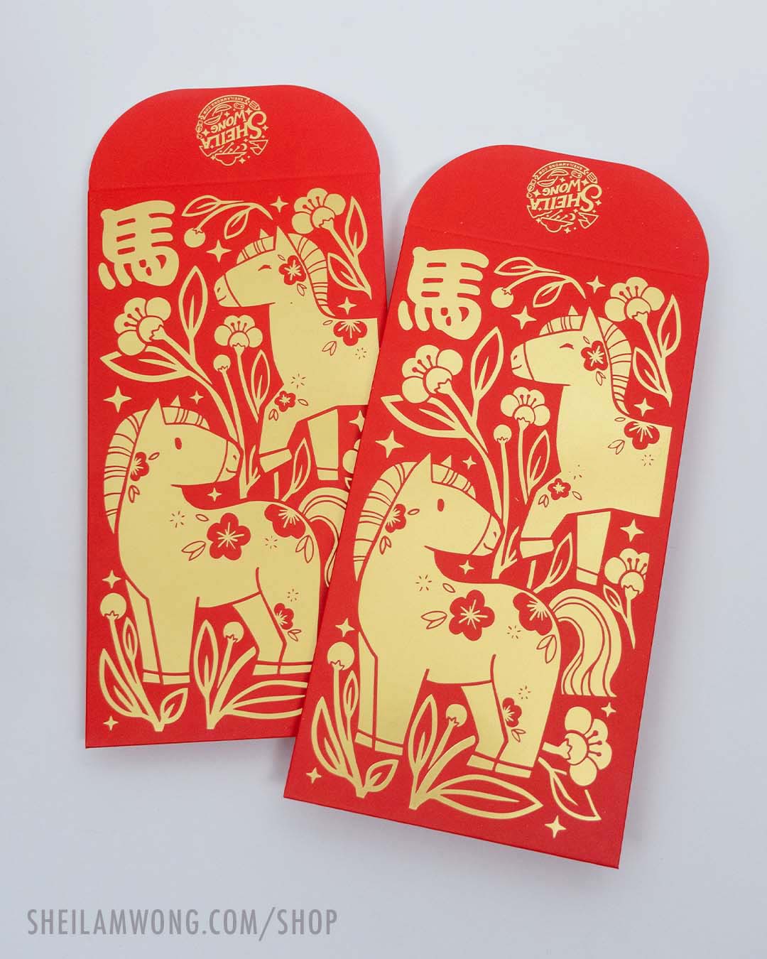 Year of the Horse - Deluxe Red Envelope