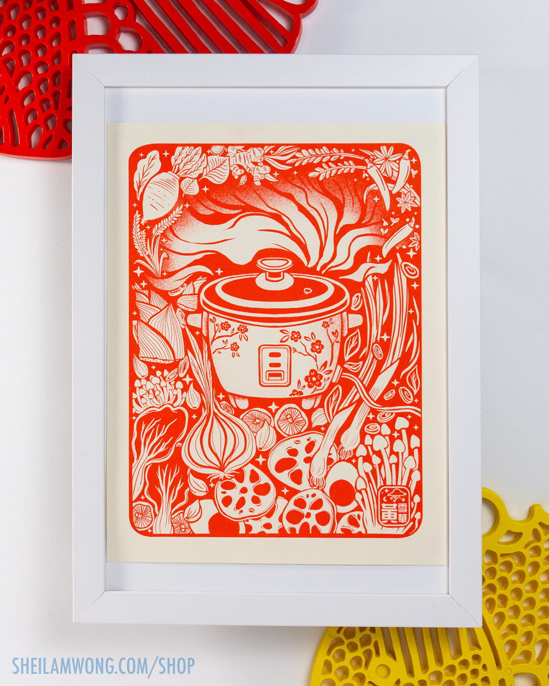 Rice Cooker - Riso Print