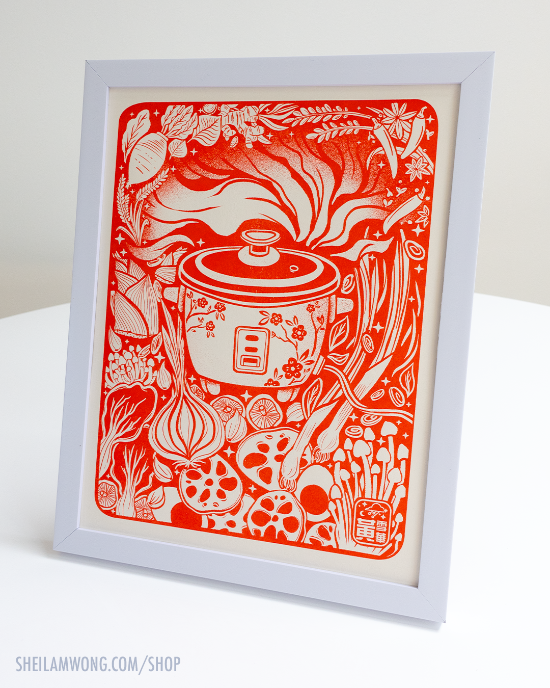 Rice Cooker - Riso Print