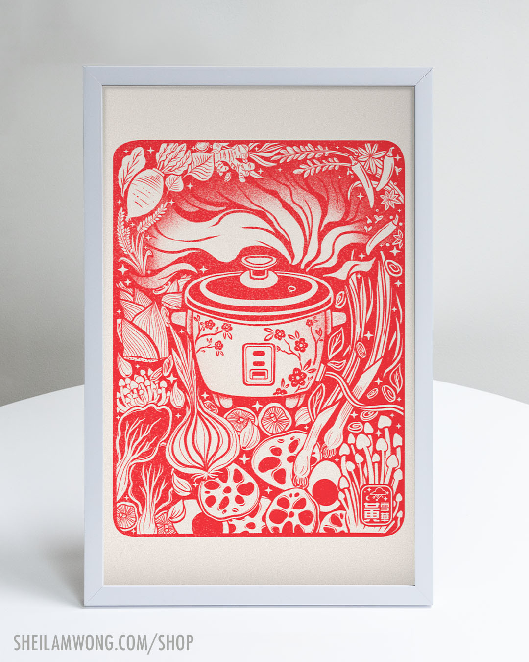 Rice Cooker - Riso Print