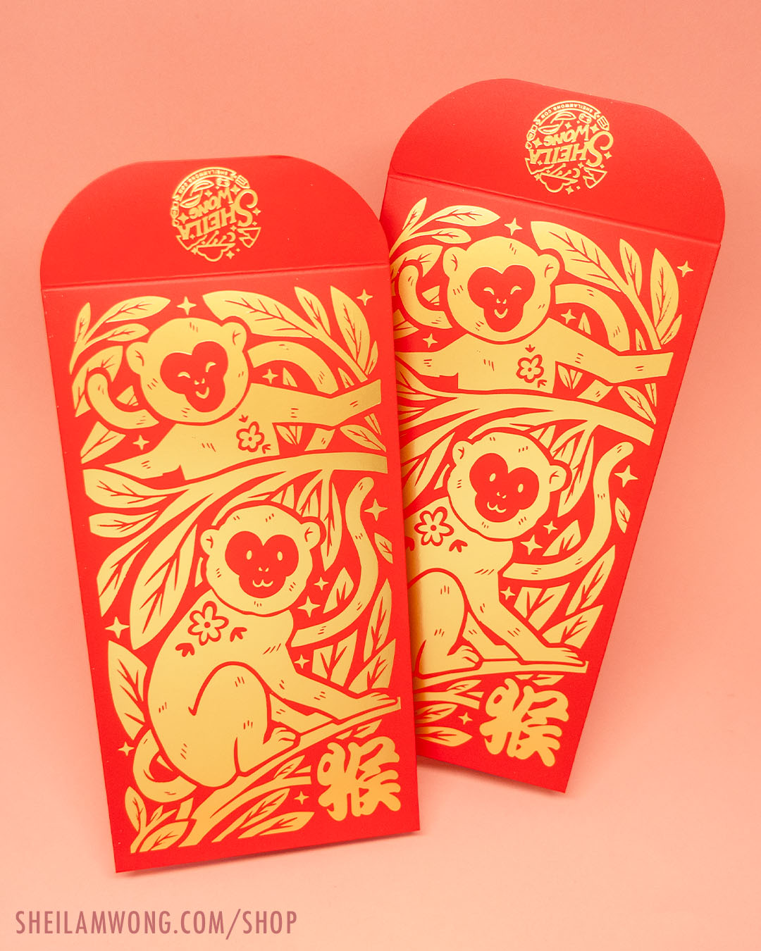 Year of the Monkey - Deluxe Red Envelope