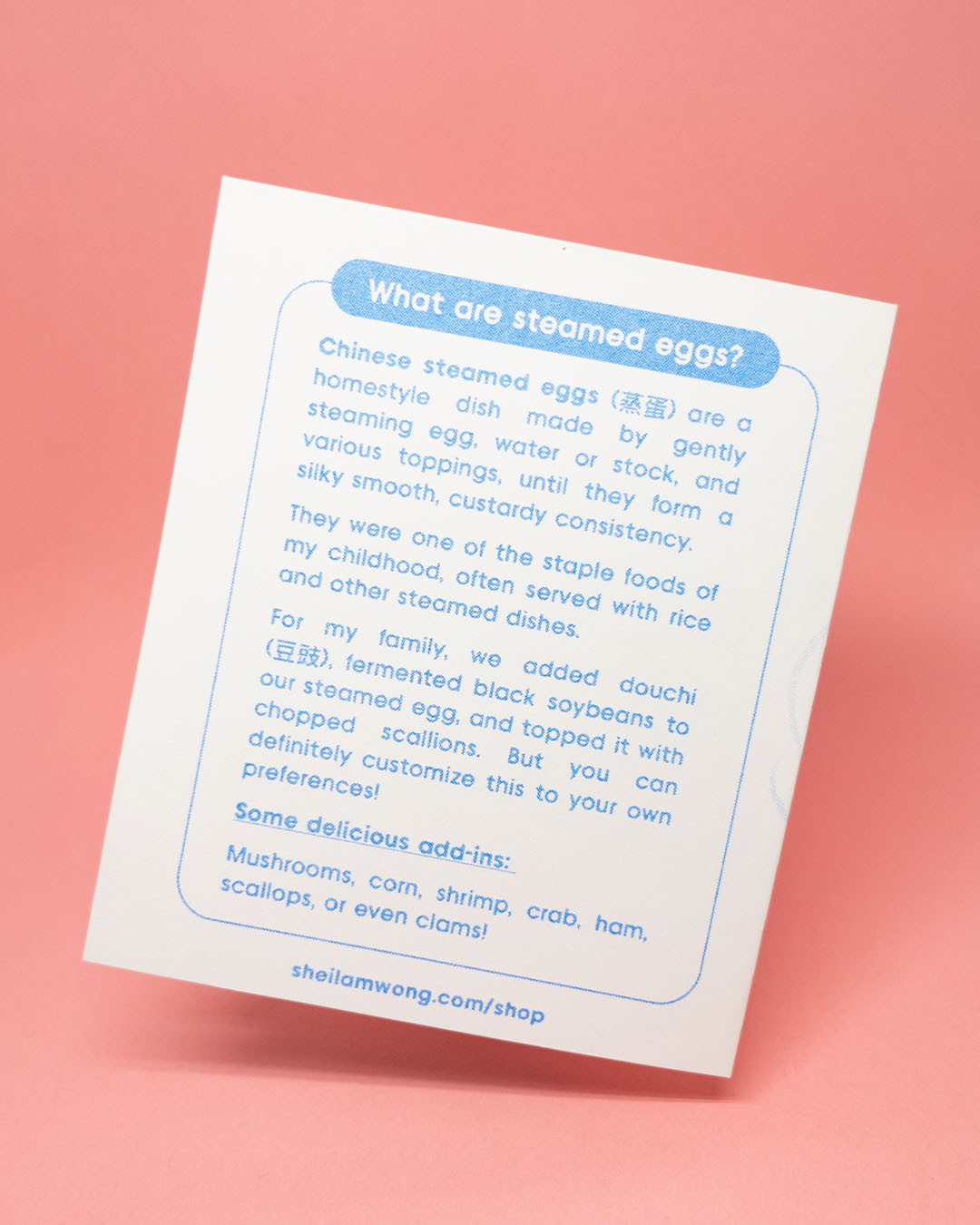 How to Make Steamed Eggs - Riso Zine