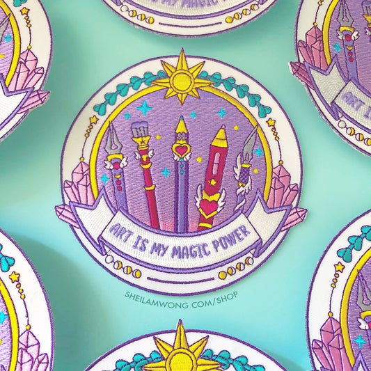 Art is My Magic Power Iron-On Patch