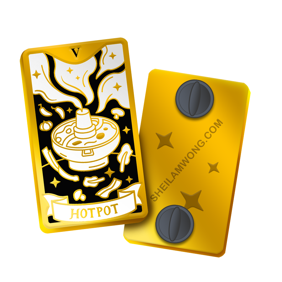 Flavorful Fortunes: Hotpot Enamel Pin