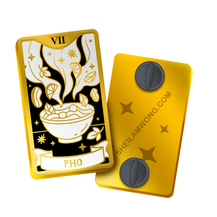 Flavorful Fortunes: Pho Enamel Pin