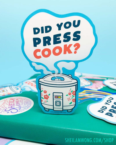 Did You Press Cook? Vinyl Sticker