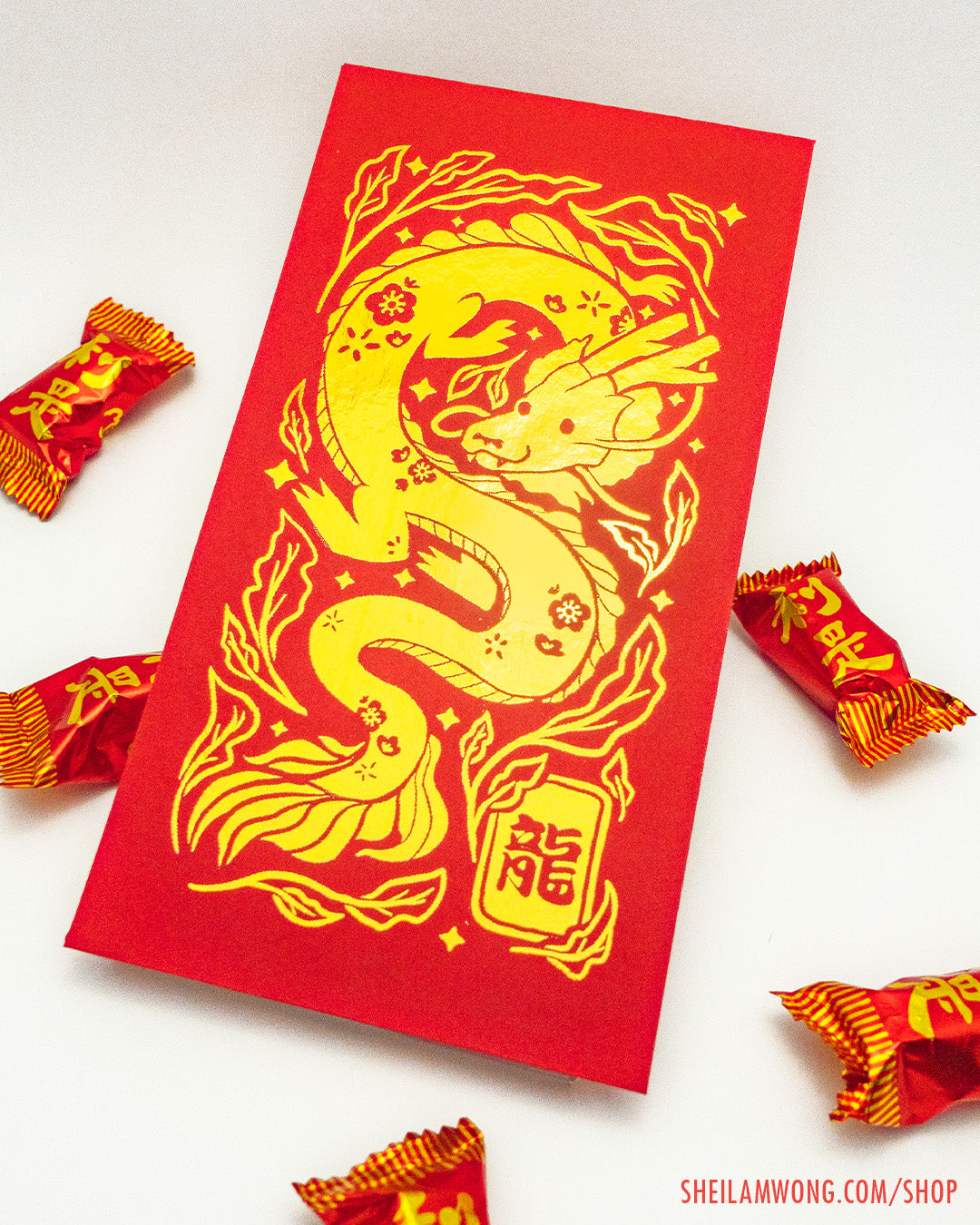 Year of the Dragon Red Envelopes (Pack of 3)