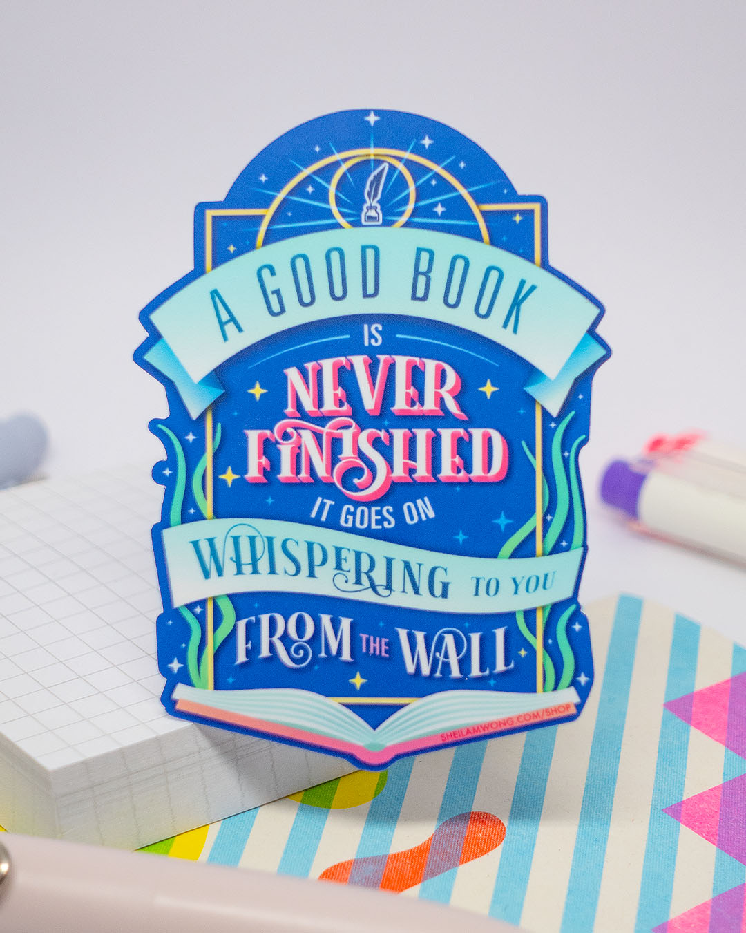 A Good Book - Sticker