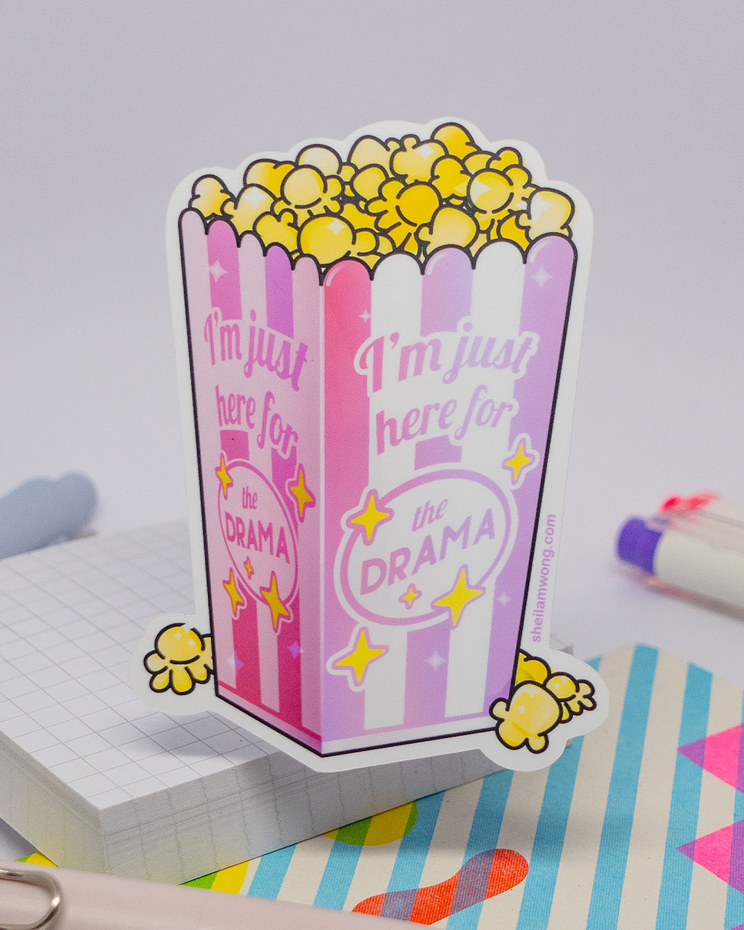 I'm Just Here for the Drama - Sticker