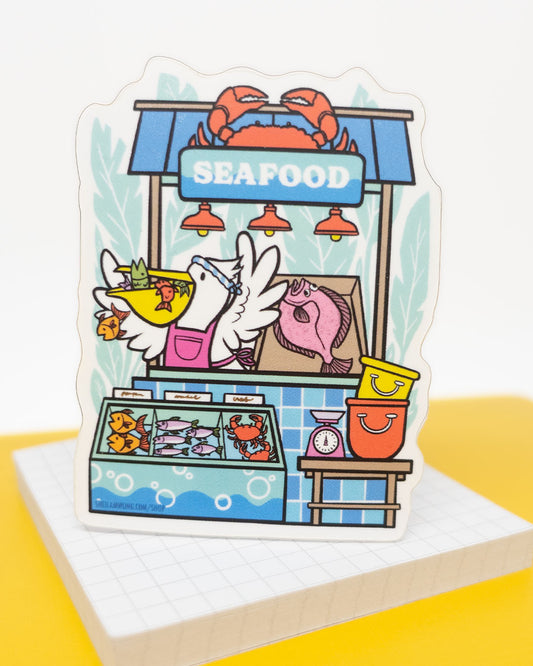 Seafood Vendor Sticker