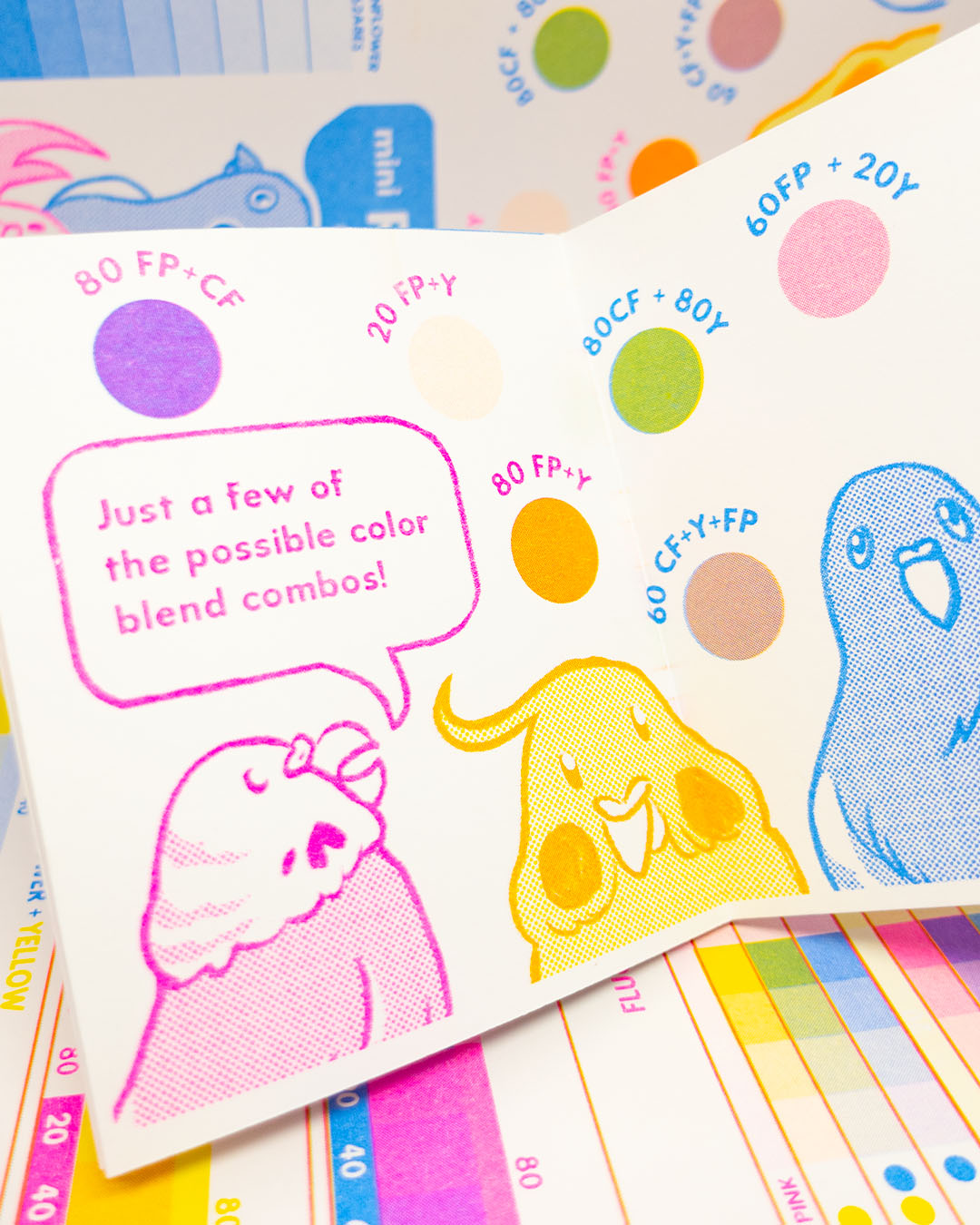 Mini Riso Color Swatch Zine