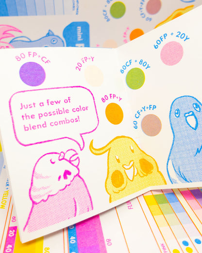 Mini Riso Color Swatch Zine