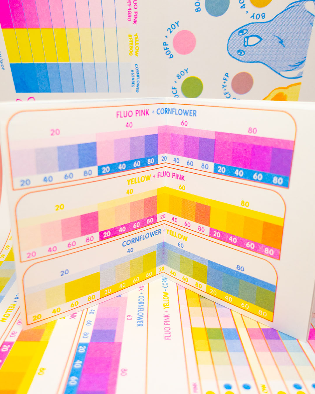Mini Riso Color Swatch Zine