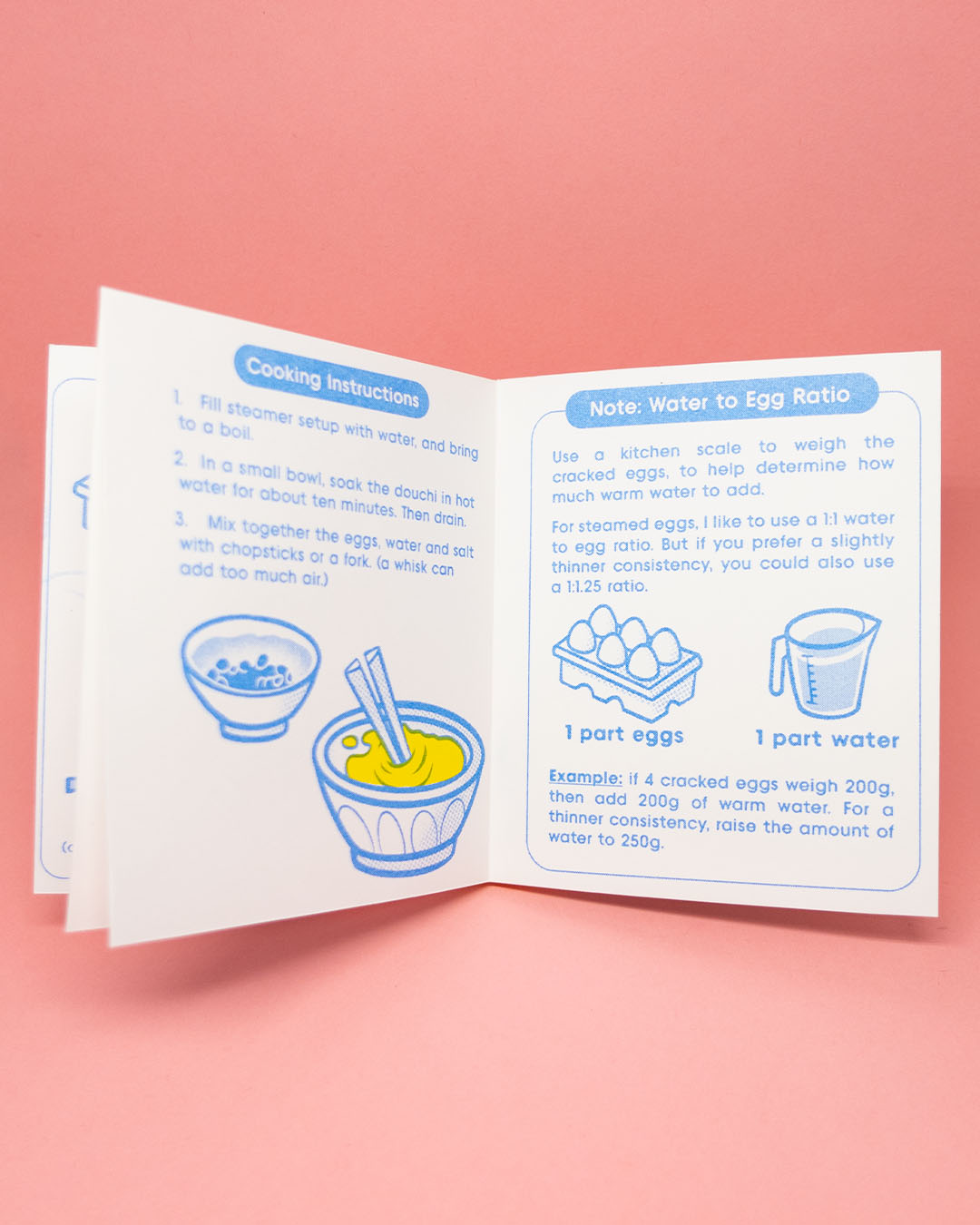 How to Make Steamed Eggs - Riso Zine