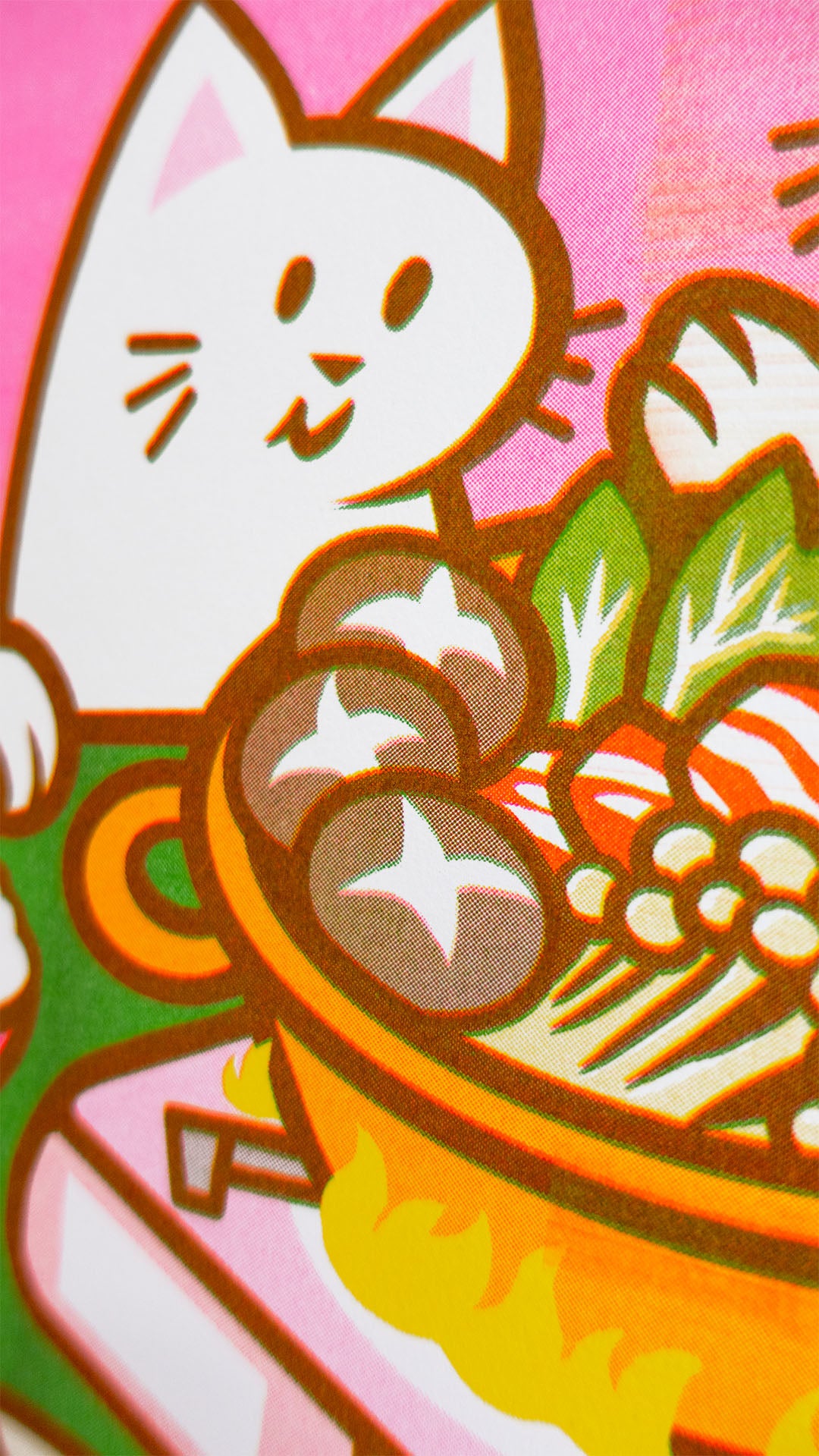 Hot Pot for Two - Riso Print