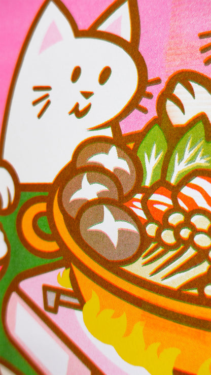 Hot Pot for Two - Riso Print