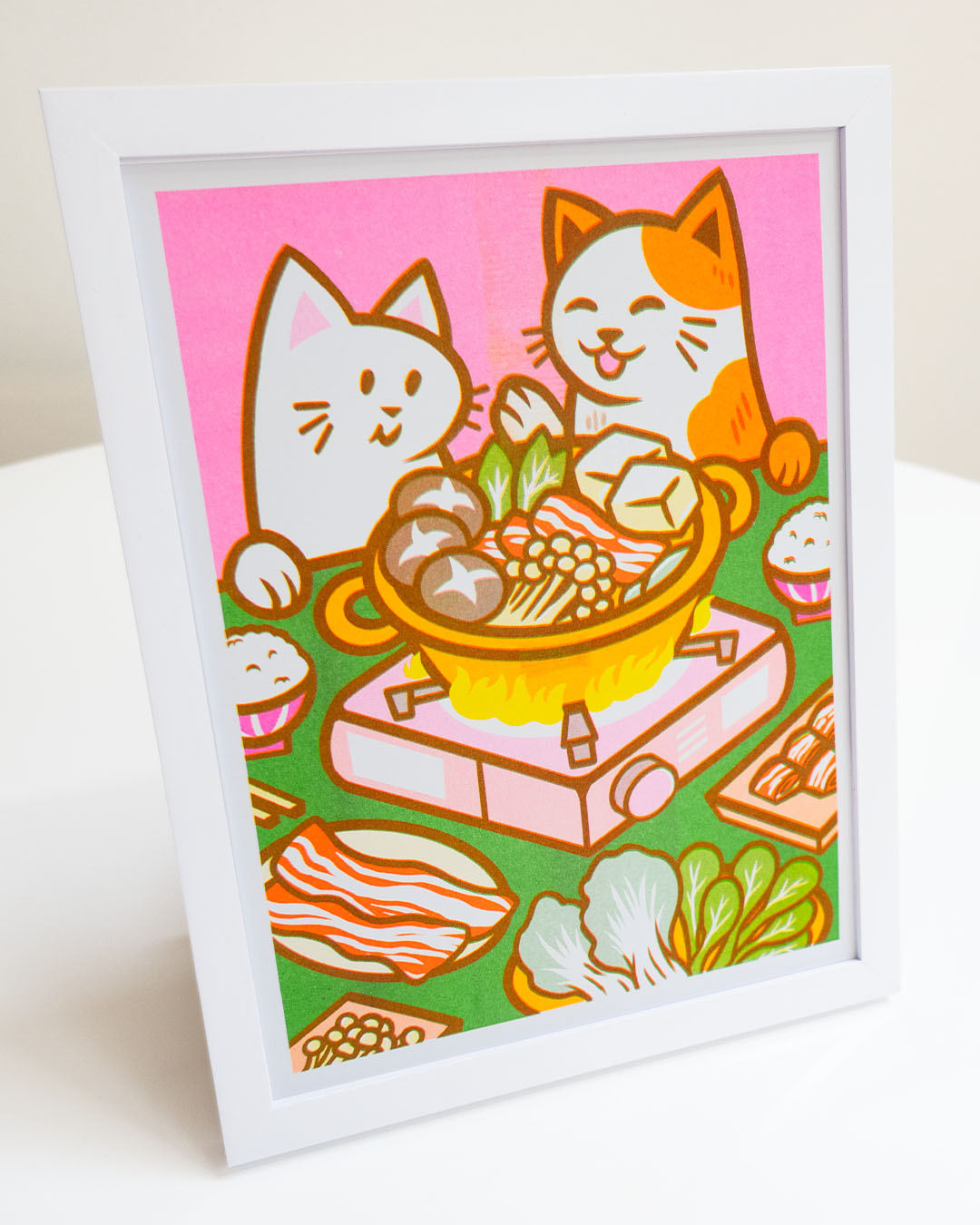 Hot Pot for Two - Riso Print