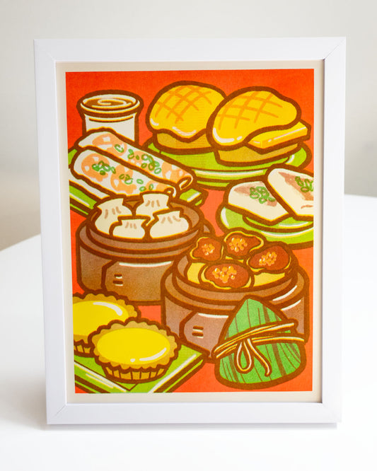 Dim Sum Riso Print