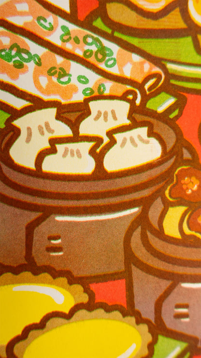 Dim Sum Riso Print
