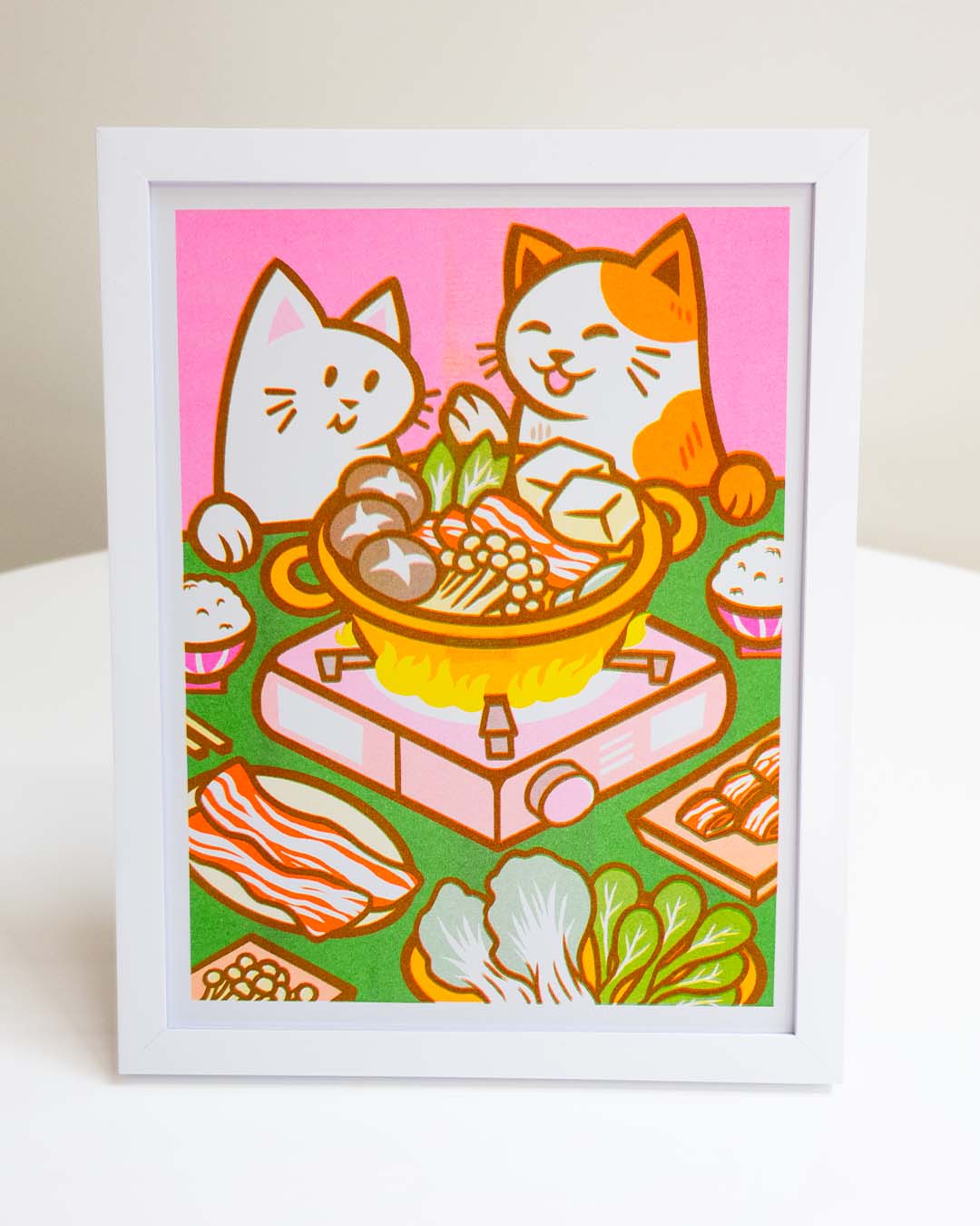 Hot Pot for Two - Riso Print