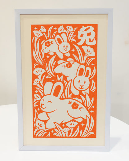 Year of the Rabbit - Riso Print