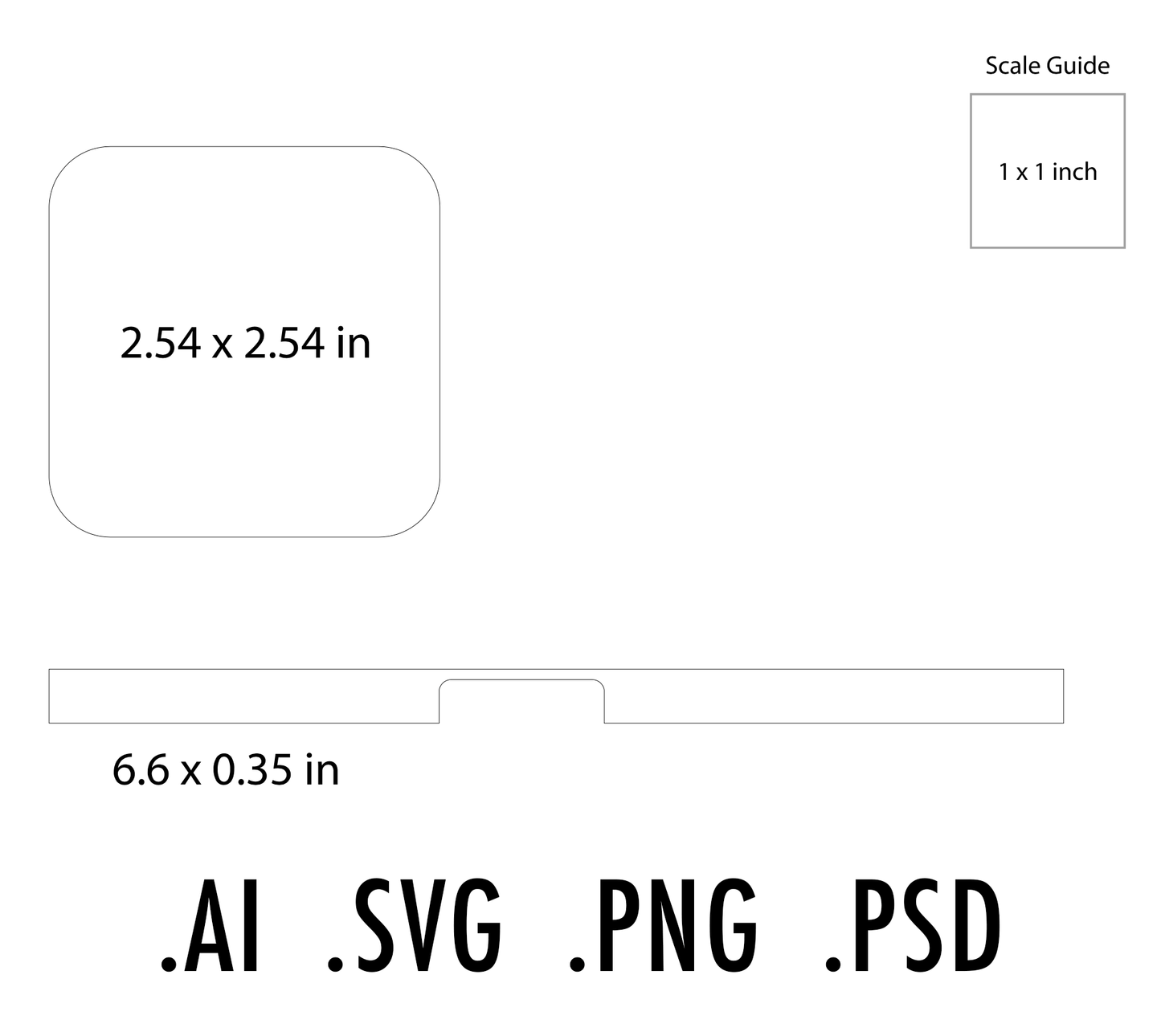 Square Reader | NFC Reader Sticker Decal Template (AI, SVG, PNG, PSD)