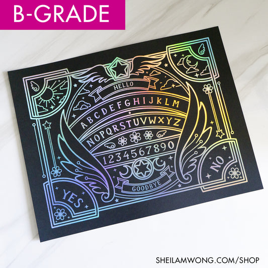 [B-Grade] Magical Girl Ouija Board 8.5"x11" Foil Print