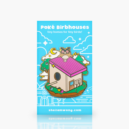 Poké Birbhouses: Hoothoot Enamel Pin