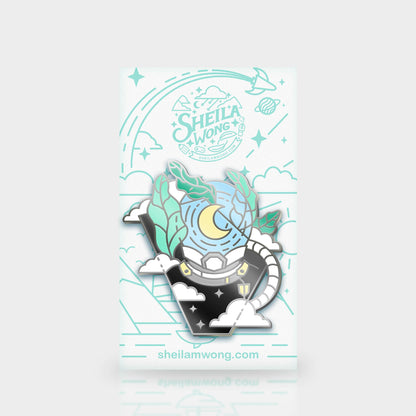 Lunar Tides: Lyrata Enamel Pin