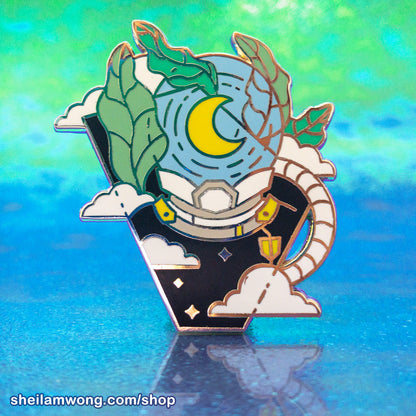 Lunar Tides: Lyrata Enamel Pin