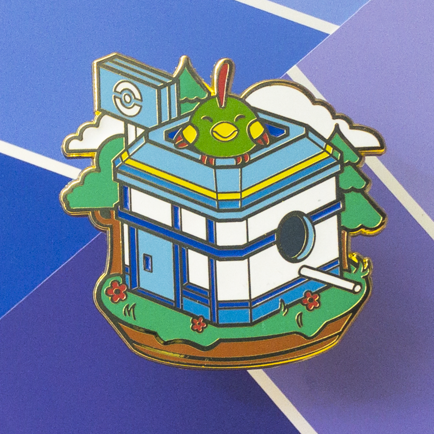 Poké Birbhouses: Natu Enamel Pin