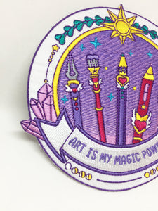 Art is My Magic Power Iron-On Patch